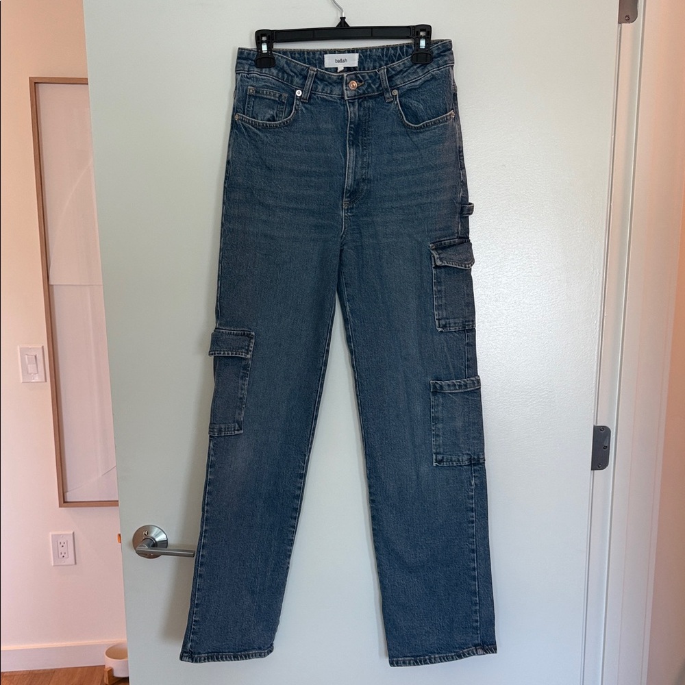 ba&sh Women's Straight Leg Jeans - Dark Blue